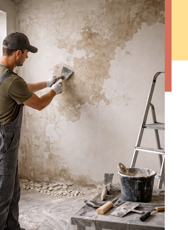 Снятие старой шпаклевки в щербинке от 1884 руб. — быстро и недорого | ОТДЕЛОЧНИК-Щрб