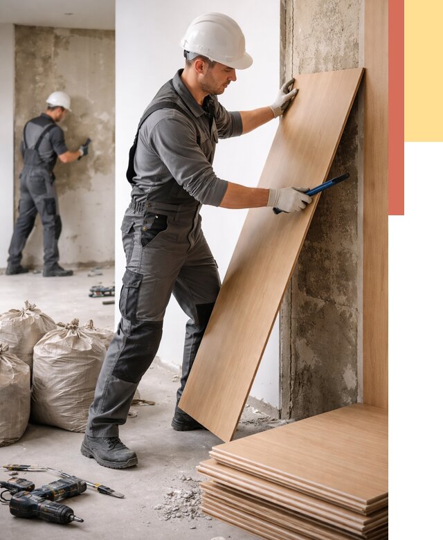 Демонтаж стеновых панелей в щербинке от 3564 руб. за м² быстро и недорого | ОТДЕЛОЧНИК-Щрб