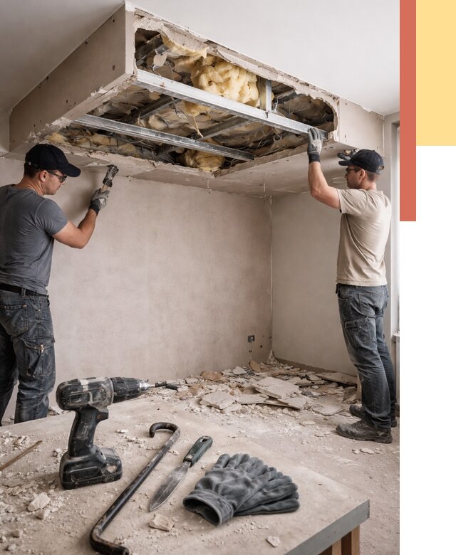 Демонтаж короба из гипсокартона в щербинке от 1548 руб. — быстро и недорого | ОТДЕЛОЧНИК-Щрб