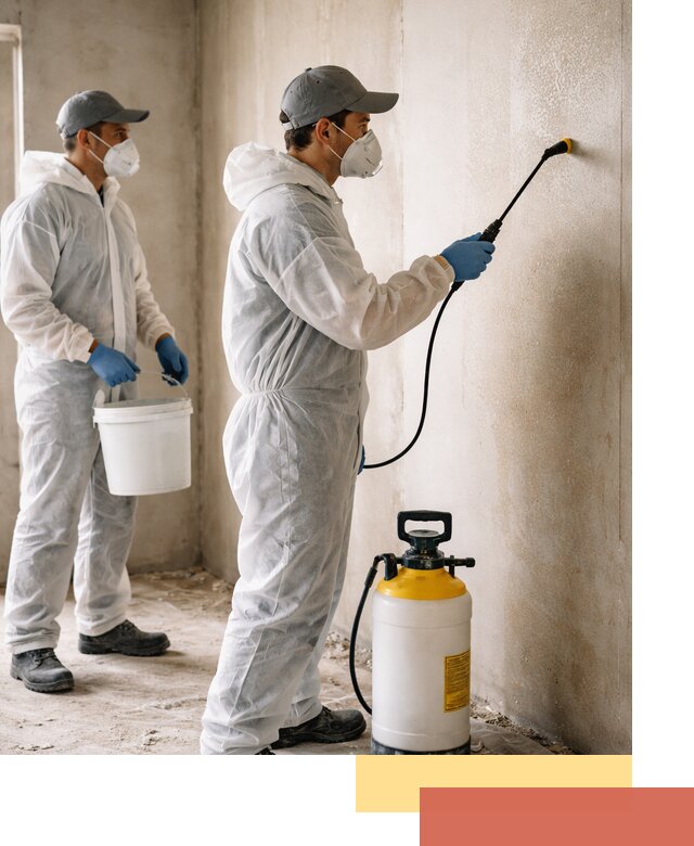 Антисептическая обработка стен в щербинке профессионально