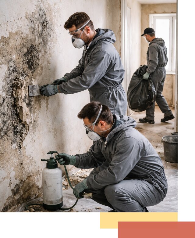 Удаление плесени со стен профессионально в щербинке