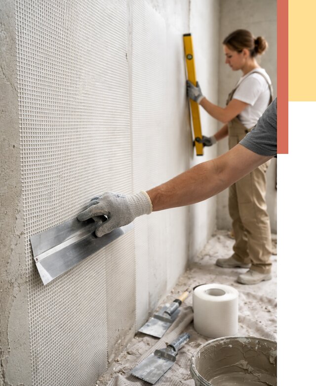 Армирование стен стеклосеткой в щербинке от 3258 руб. под ключ | ОТДЕЛОЧНИК-Щрб