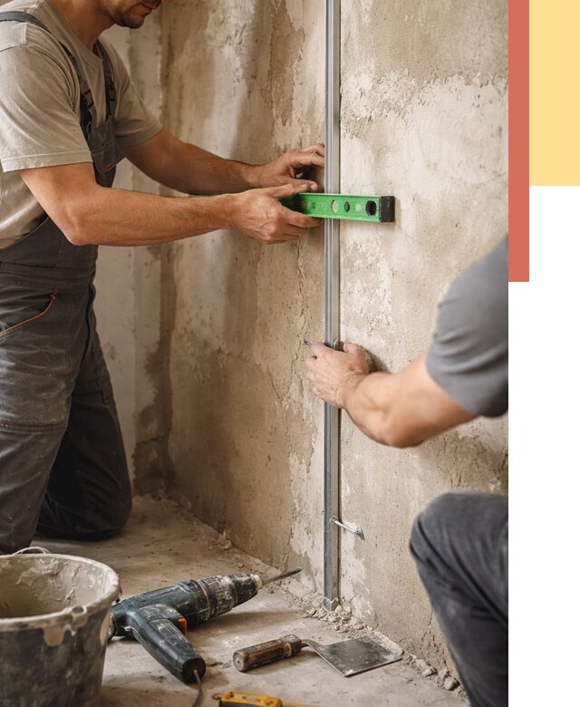 Установка штукатурных маяков в щербинке от 7127 руб. — быстро и недорого | ОТДЕЛОЧНИК-Щрб