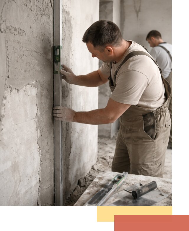 Установка штукатурных маяков в щербинке с гарантией качества