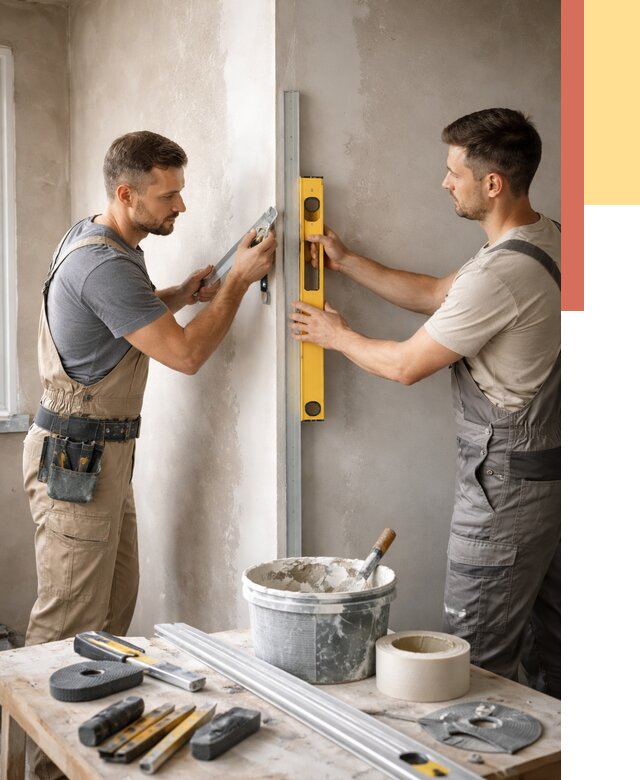 Выведение углов стен в щербинке от 1884 руб. быстро и недорого | ОТДЕЛОЧНИК-Щрб