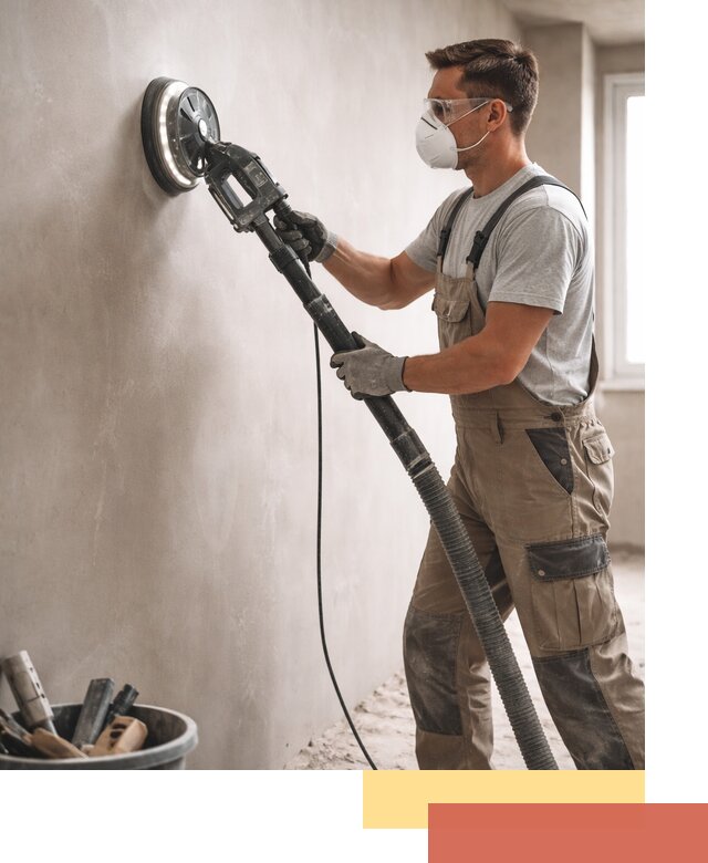 Профессиональная шлифовка стен в щербинке быстро и качественно