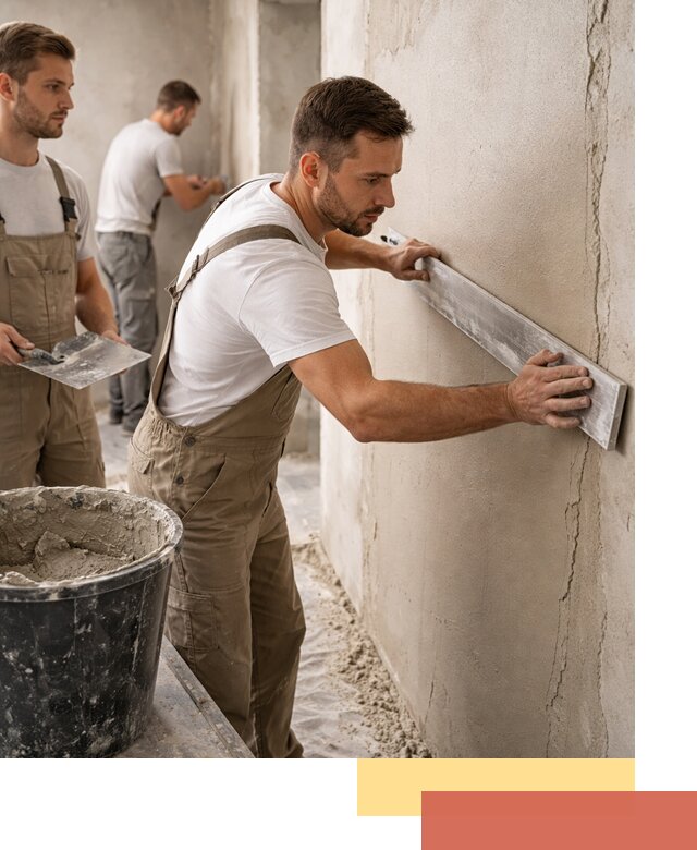 Штукатурка стен без маяков в щербинке быстро и качественно