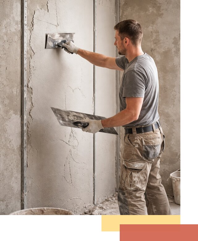 Штукатурка стен гипсовая в щербинке — качественный и быстрый монтаж