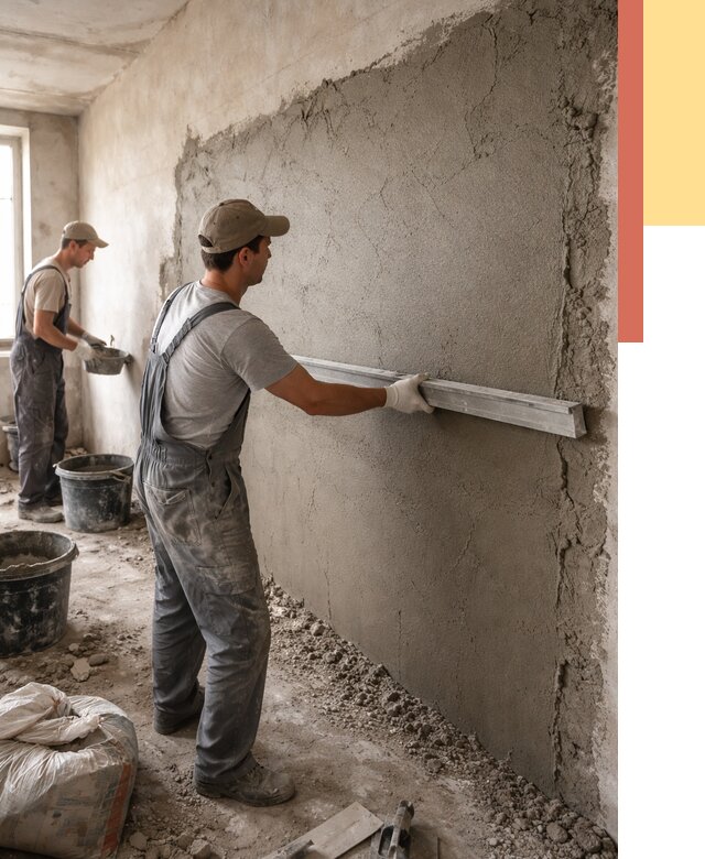 Цементная штукатурка стен в щербинке от 4582 руб/м2 — быстро и недорого | ОТДЕЛОЧНИК-Щрб