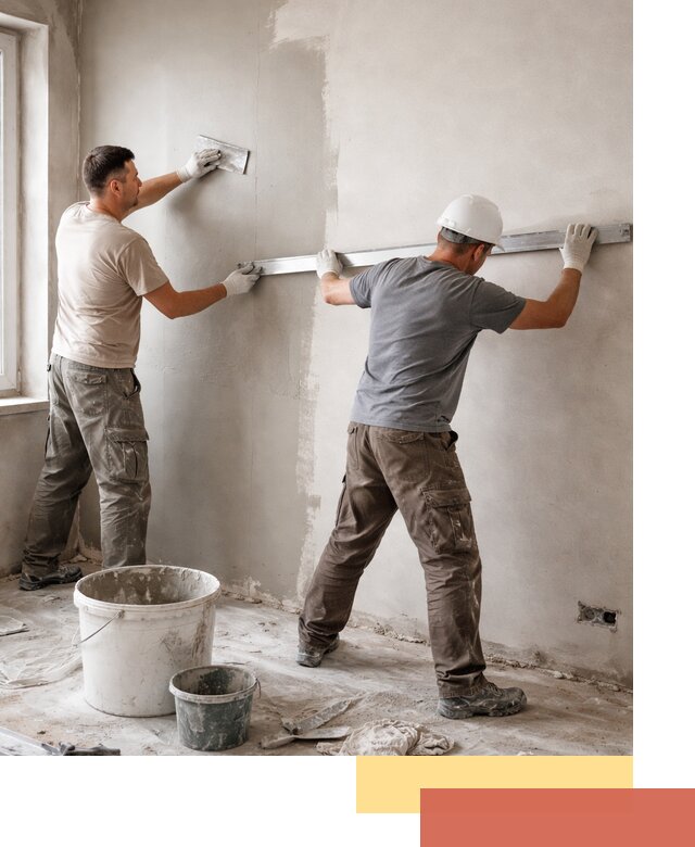 Штукатурка стен под покраску в щербинке качественно и быстро