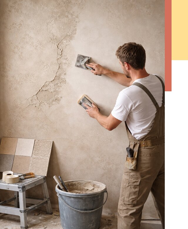 Ремонт декоративной штукатурки в щербинке от 4582 руб. под ключ | ОТДЕЛОЧНИК-Щрб