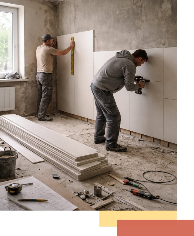 Монтаж ПВХ панелей на стены в щербинке качественно и быстро