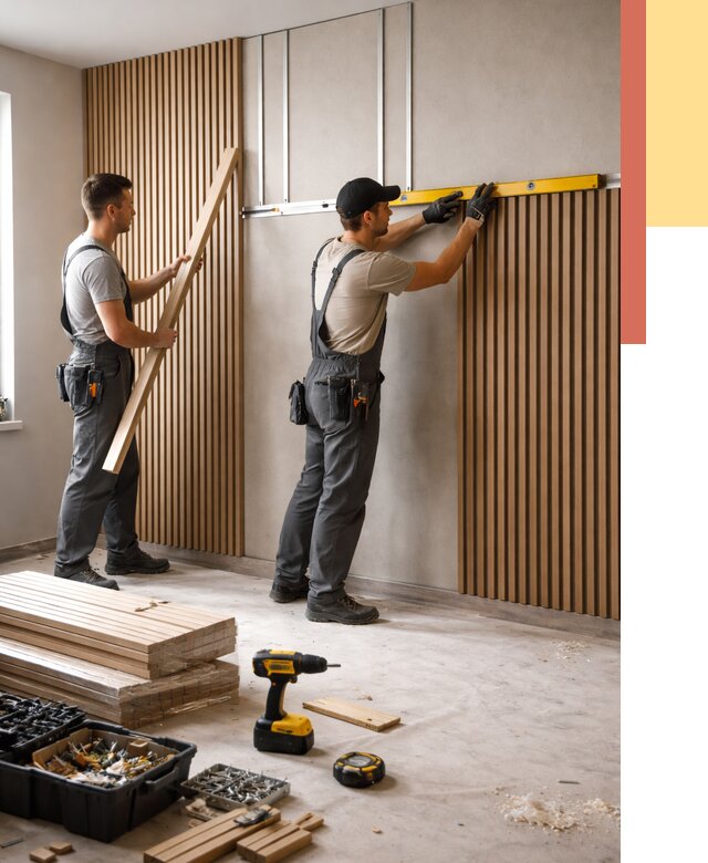 Монтаж реечных панелей на стены в щербинке от 1222 руб. — быстро и недорого | ОТДЕЛОЧНИК-Щрб