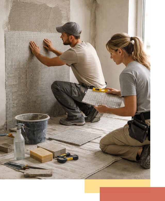 Облицовка стен мозаикой в щербинке качественно и быстро