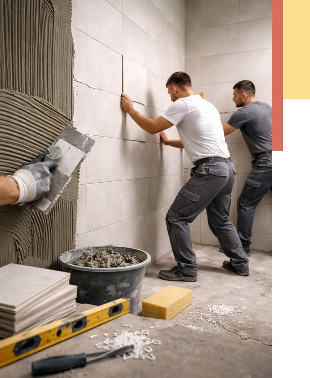 Укладка плитки на стены в щербинке от 865 руб. — качественно и недорого | ОТДЕЛОЧНИК-Щрб