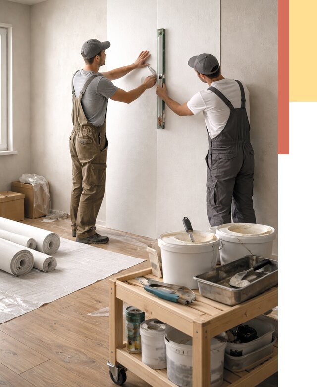 Поклейка стеклообоев в щербинке от 6618 руб. за м2 — быстро и недорого | ОТДЕЛОЧНИК-Щрб