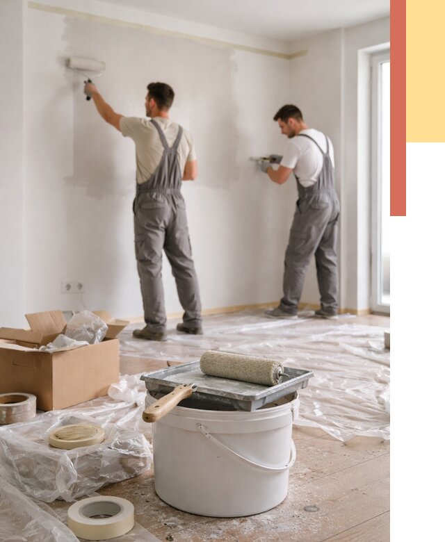 Покраска стен в квартире в щербинке от 2546 руб/м2 — быстро и недорого | ОТДЕЛОЧНИК-Щрб