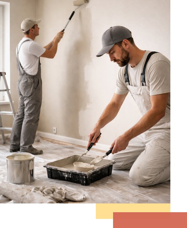 Покраска стен в квартире в щербинке — профессионально и аккуратно