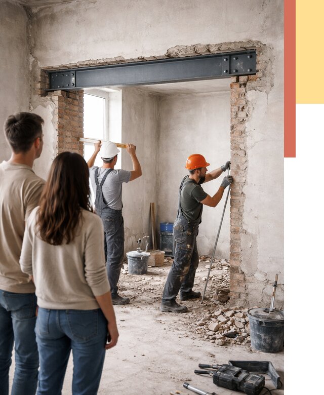 Усиление проема в стене в щербинке от 9673 руб. — усиление дверного проема металлоконструкцией | ОТДЕЛОЧНИК-Щрб