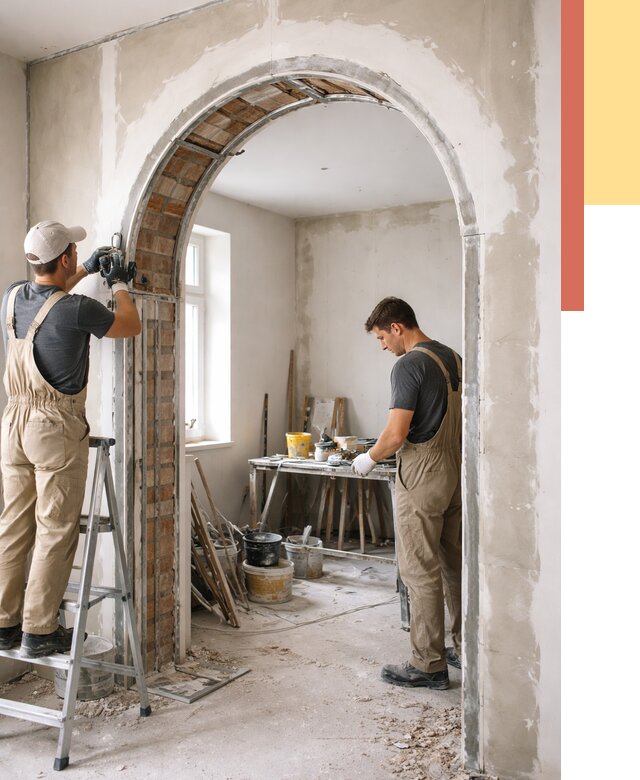 Устройство арочного проема в щербинке от 9673 руб. под ключ — быстро и недорого | ОТДЕЛОЧНИК-Щрб