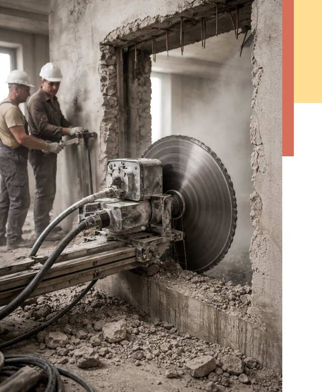 Алмазная резка проемов в щербинке от 4582 руб. быстро и недорого | ОТДЕЛОЧНИК-Щрб