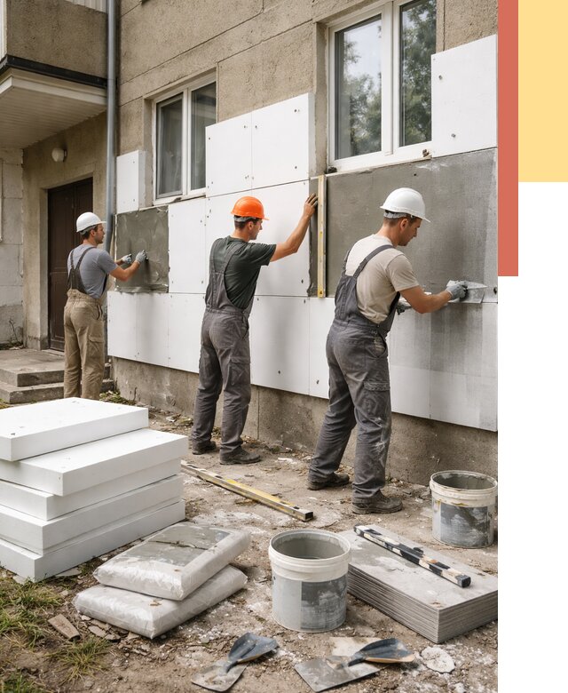 Утепление стен пенопластом в щербинке от 1782 руб. — недорого и под ключ | ОТДЕЛОЧНИК-Щрб