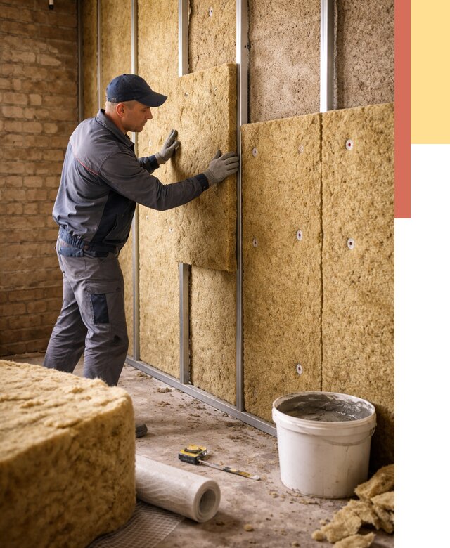 Утепление стен минватой в щербинке от 1375 руб./м2 — недорого и быстро | ОТДЕЛОЧНИК-Щрб