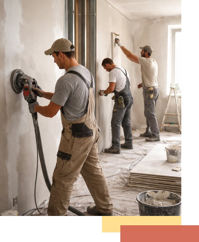 Профессиональная отделка стен в щербинке качественно и в срок