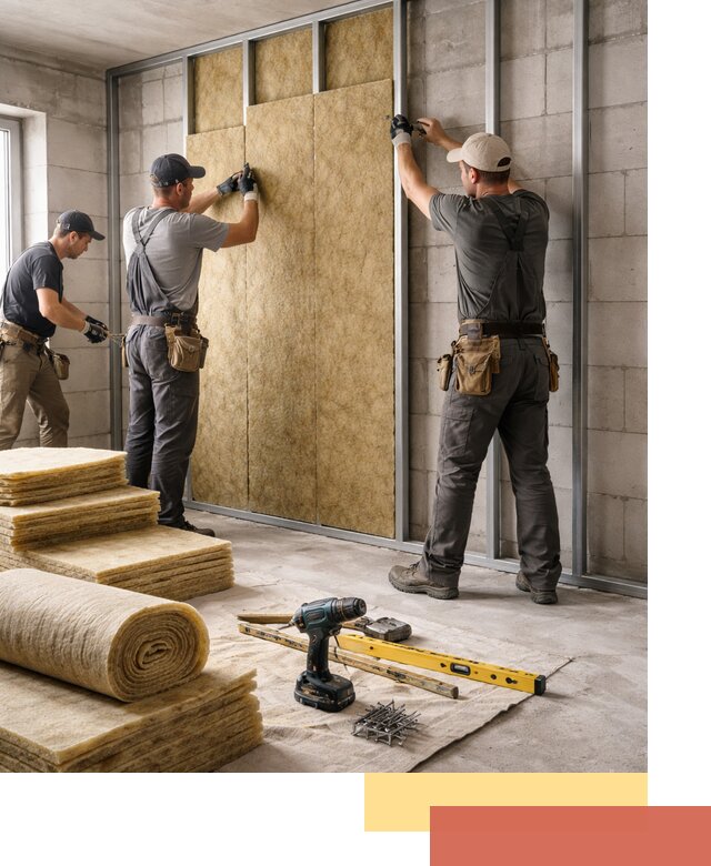 Шумоизоляция перегородок из блоков в щербинке — монтаж и защита шумоизоляцией