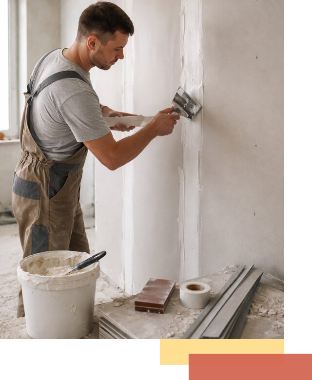 Шпаклевка перегородок из гипсокартона в щербинке качественно и быстро