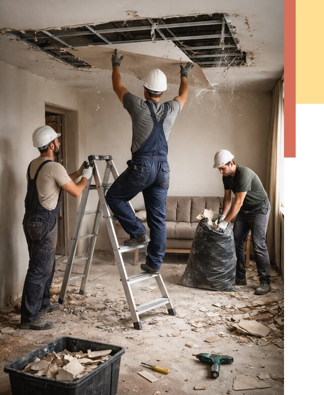 Демонтаж гипсокартонного потолка в щербинке от 428 руб. за м2 — ОТДЕЛОЧНИК-Щрб