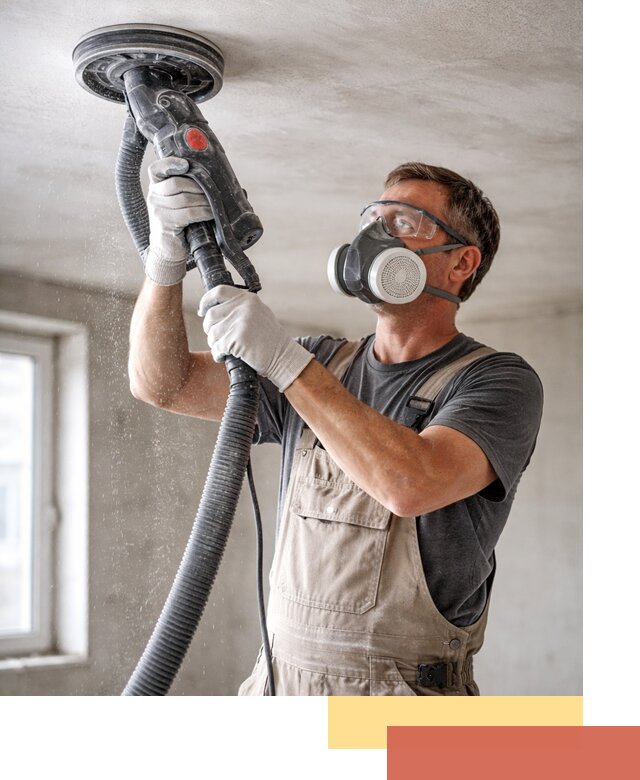 Шлифовка потолка в щербинке — качественная подготовка под отделку