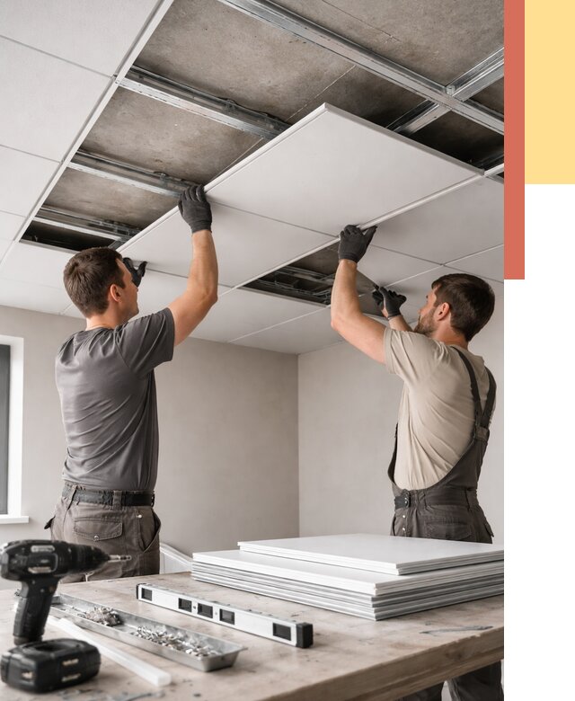 Монтаж кассетного потолка в щербинке от 4582 руб/м2 — установка и сборка | ОТДЕЛОЧНИК-Щрб