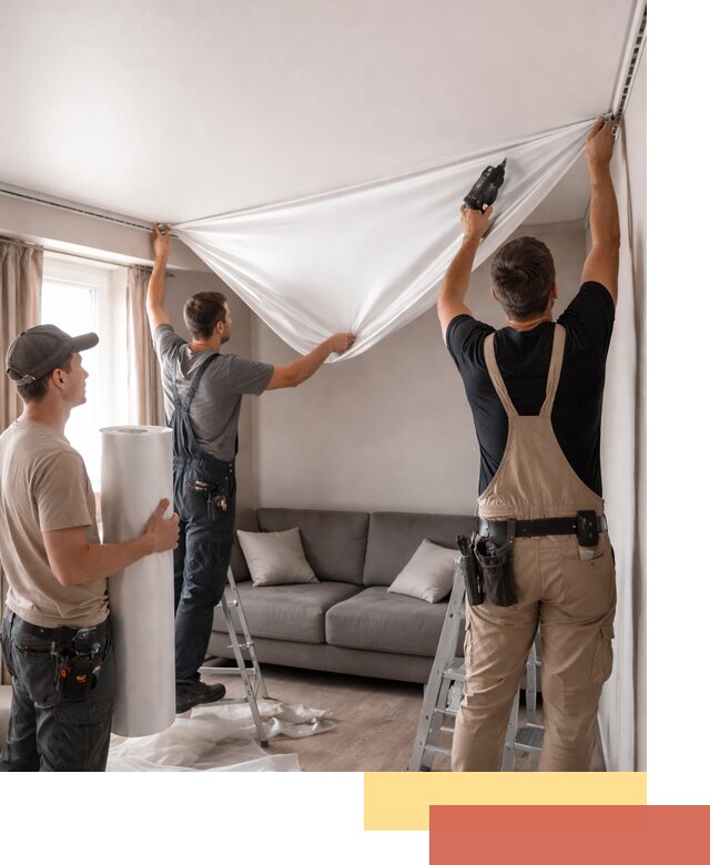 Монтаж сатинового натяжного потолка в щербинке качественно и быстро