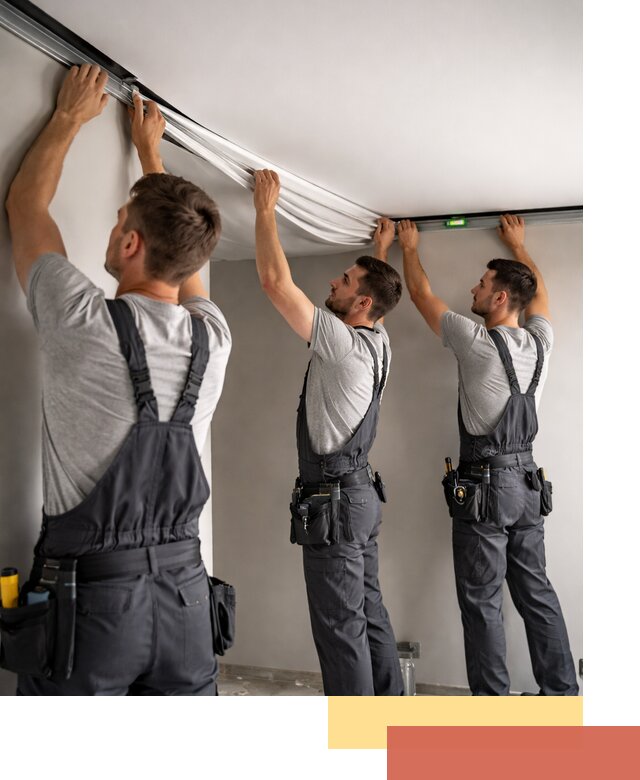 Теневые натяжные потолки в щербинке: монтаж и отделка быстро и качественно