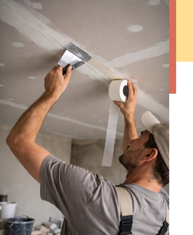 Обработка швов потолка ГКЛ в щербинке от 7637 руб. под ключ | ОТДЕЛОЧНИК-Щрб