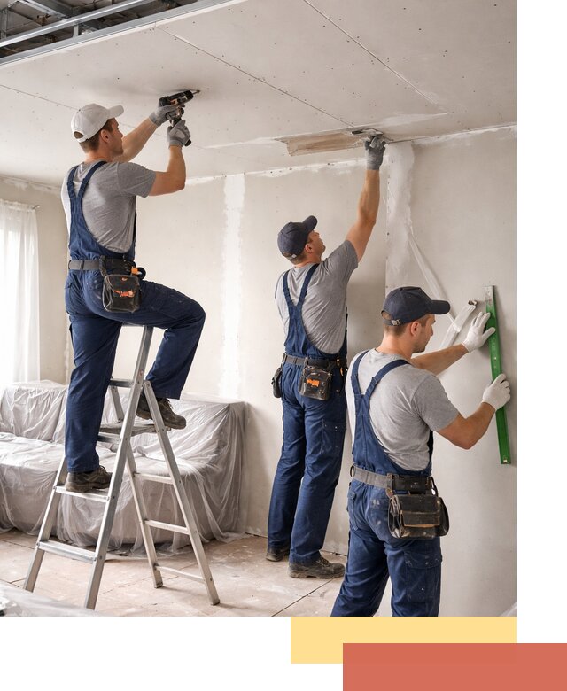 Профессиональная отделка потолка в щербинке быстро и качественно