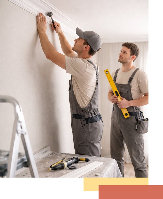 Монтаж потолочного плинтуса в щербинке качественно и быстро