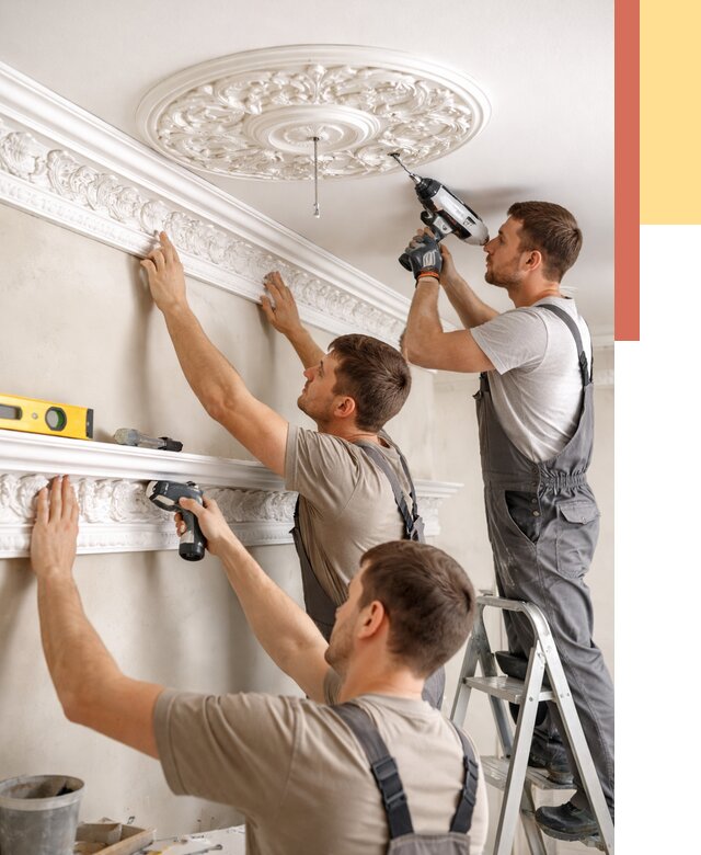 Монтаж лепнины на потолок в щербинке от 3258 руб. быстро и недорого | ОТДЕЛОЧНИК-Щрб