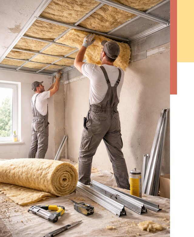 Утепление потолка в щербинке от 7331 руб/м2 — недорого, быстро, под ключ | ОТДЕЛОЧНИК-Щрб